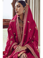 Myra Rani Premium Silk Embroidered Pant Style Suit | Grocsy