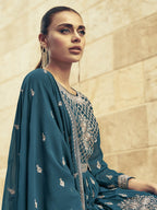 Myra Firozi Real Georgette Gharara Style Embroidered Suit | Grocsy