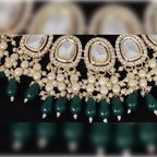Jewel City exquisite handcrafted Kundan choker necklace set | Grocsy