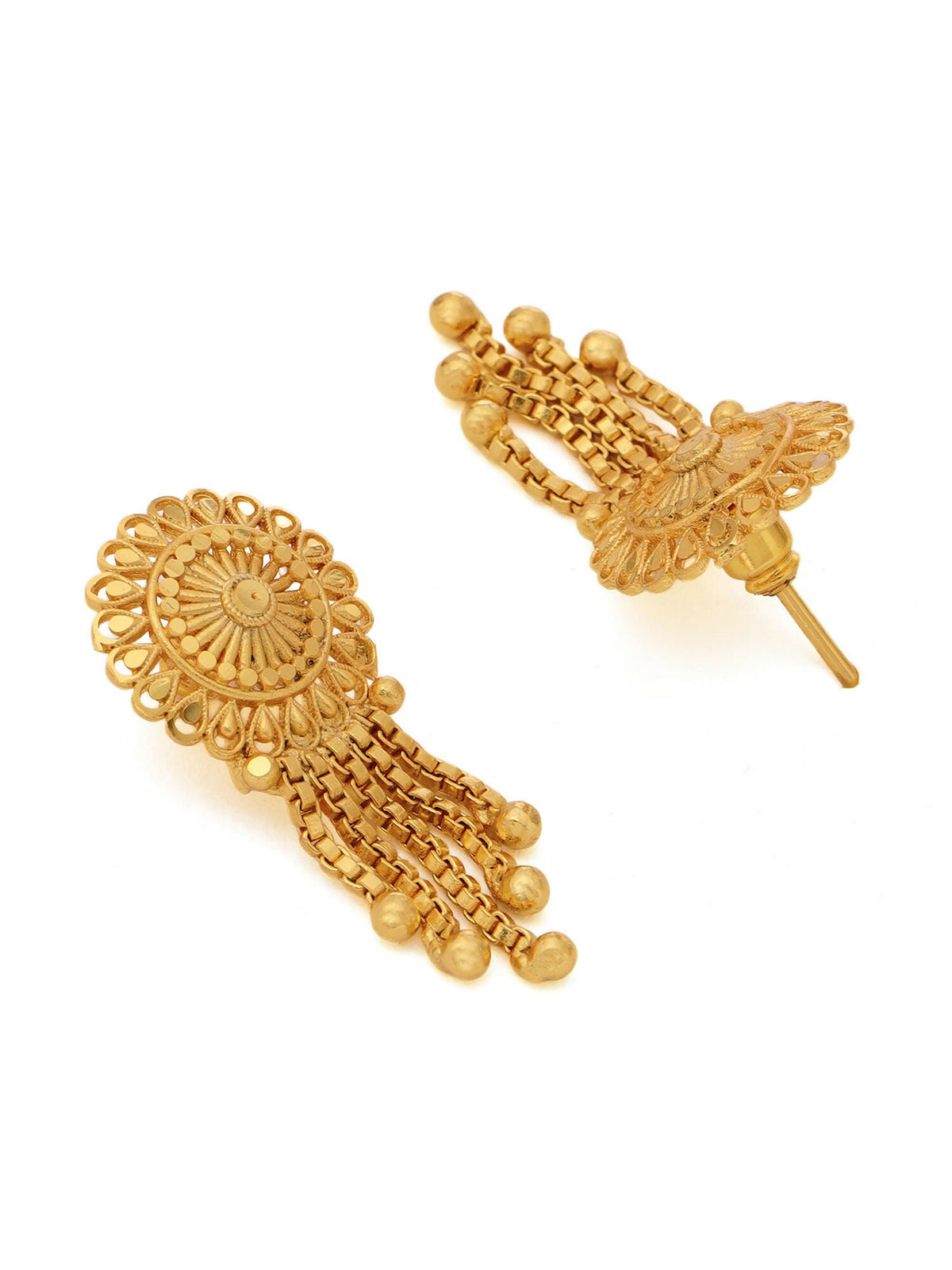 Ruby Raang Gold Dangler Earrings | Grocsy
