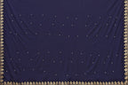 Vamika Goergette Silk Thread Work Navy Bollywood Style Saree | Grocsy