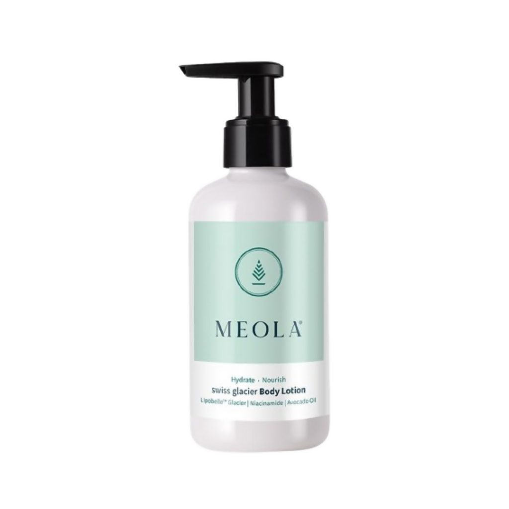 Meola Swiss Glacier Body Lotion With Niacinamide, Almond & Avocado Oil | Grocsy