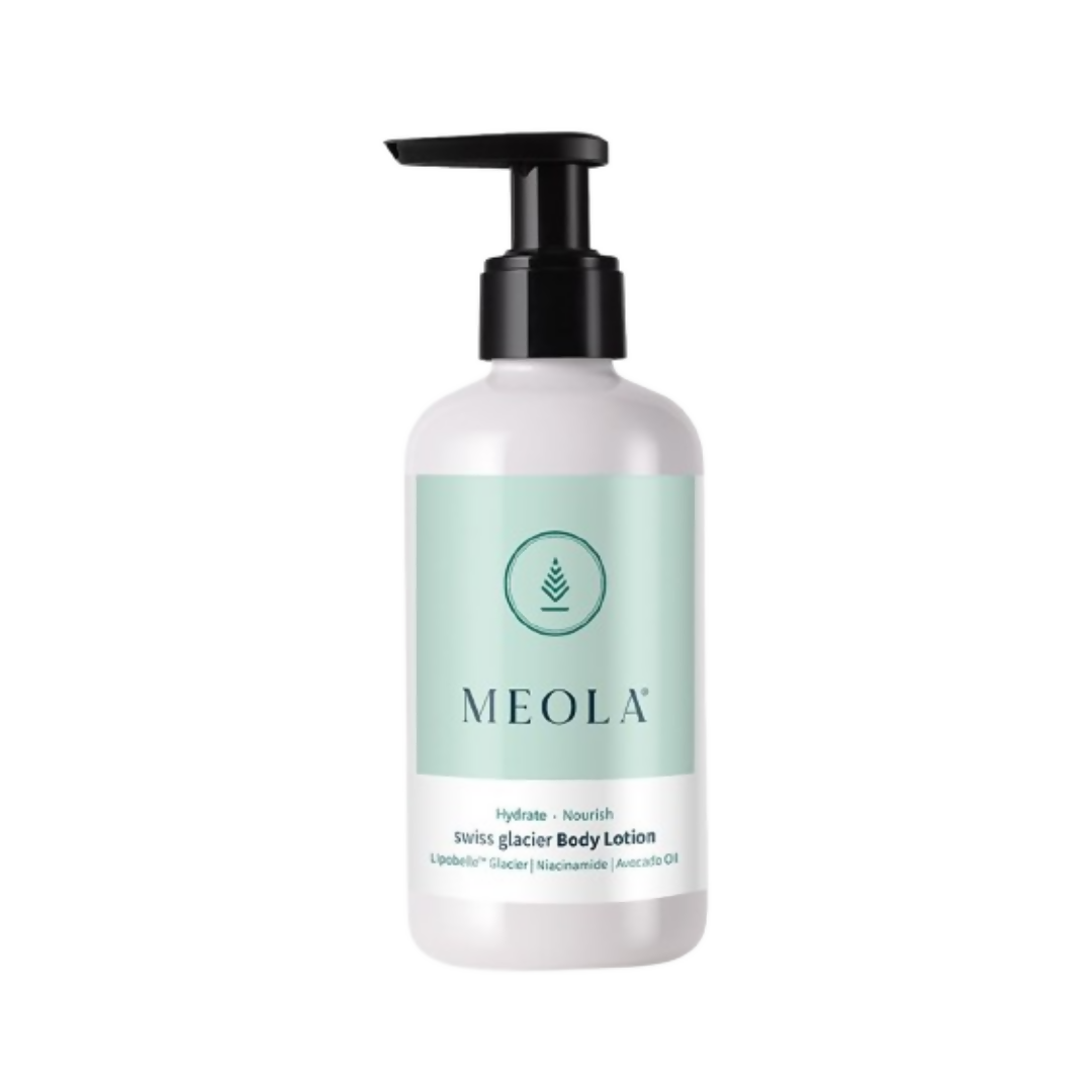 Meola Swiss Glacier Body Lotion With Niacinamide, Almond & Avocado Oil | Grocsy