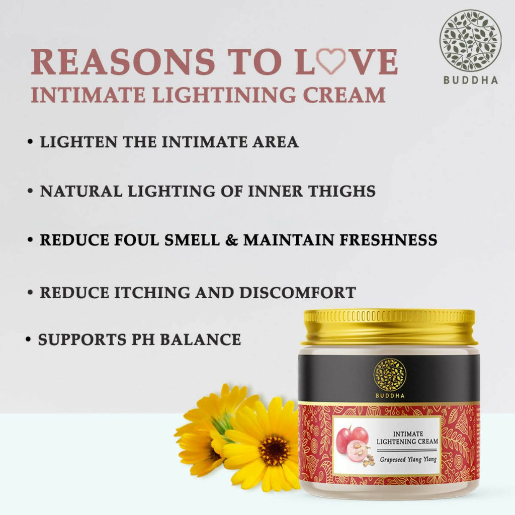 Buddha Natural Intimate Lightening Cream - for Lighten The Skin In Intimate Areas | Grocsy