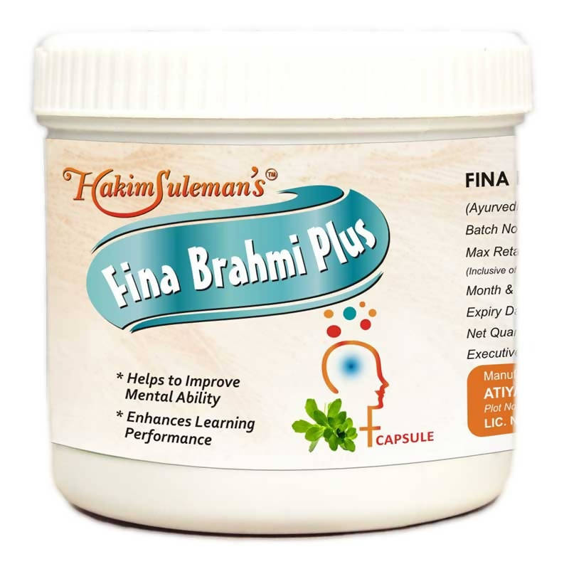 Hakim Suleman's Fina Brahmi Plus Capsules | Grocsy