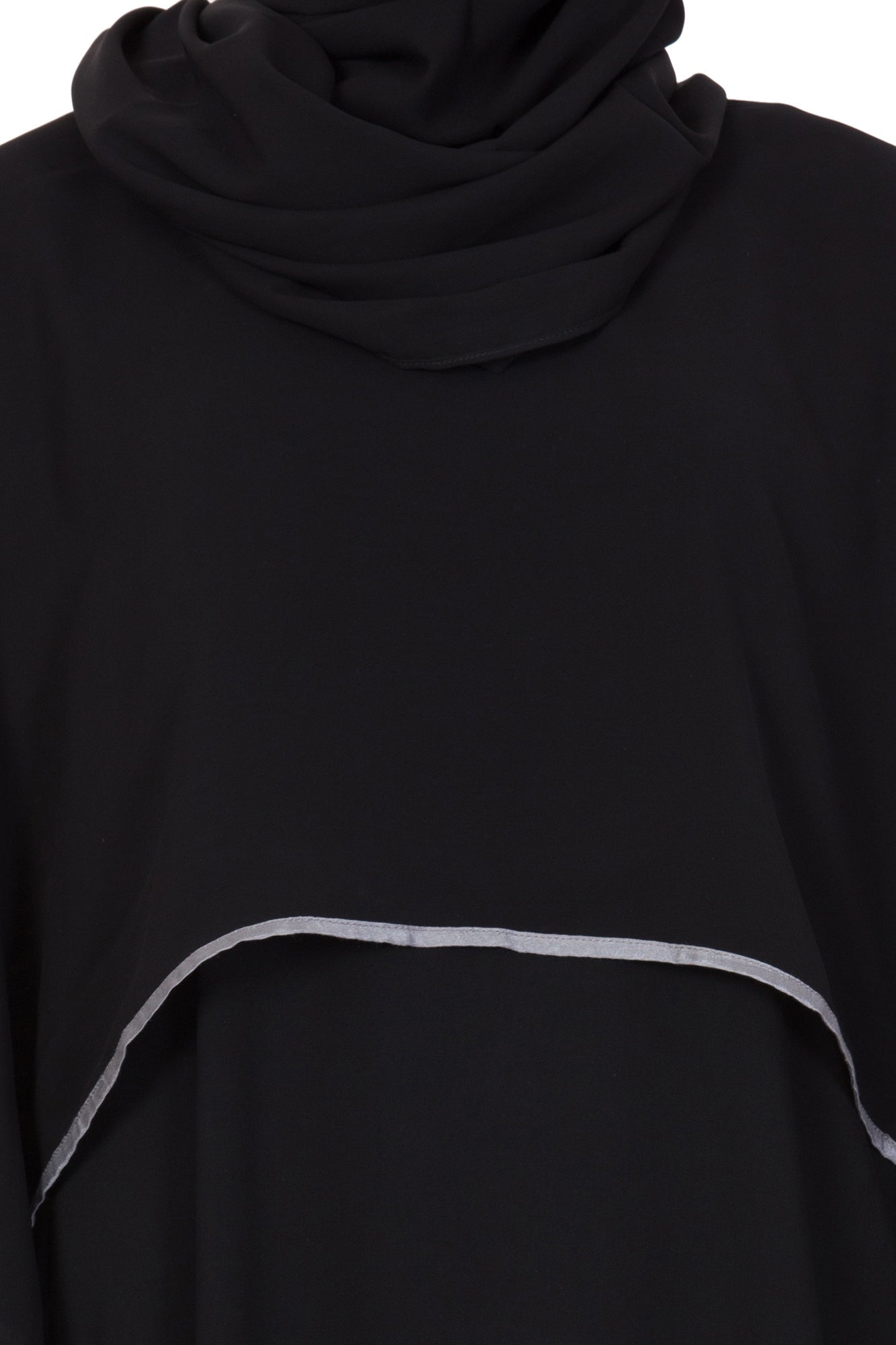 Bashariya A Line Abaya With Attached Georgette Cape For Full Coverage | Grocsy