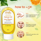 Globus Remedies Hyaluronic Acid & Vitamin C Face wash | Grocsy
