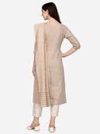 Embroidered Kurta With Pant & Dupatta Set, Multicolor - Hiral Fashion | Grocsy