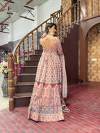 All Season Designer Grey Brown Pure Maslin Gown - Anbazaar | Grocsy