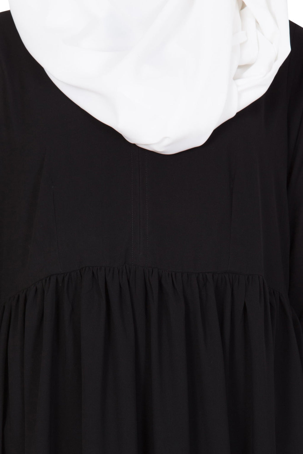 Bashariya Simple Abaya With Gather On Waistline | Grocsy