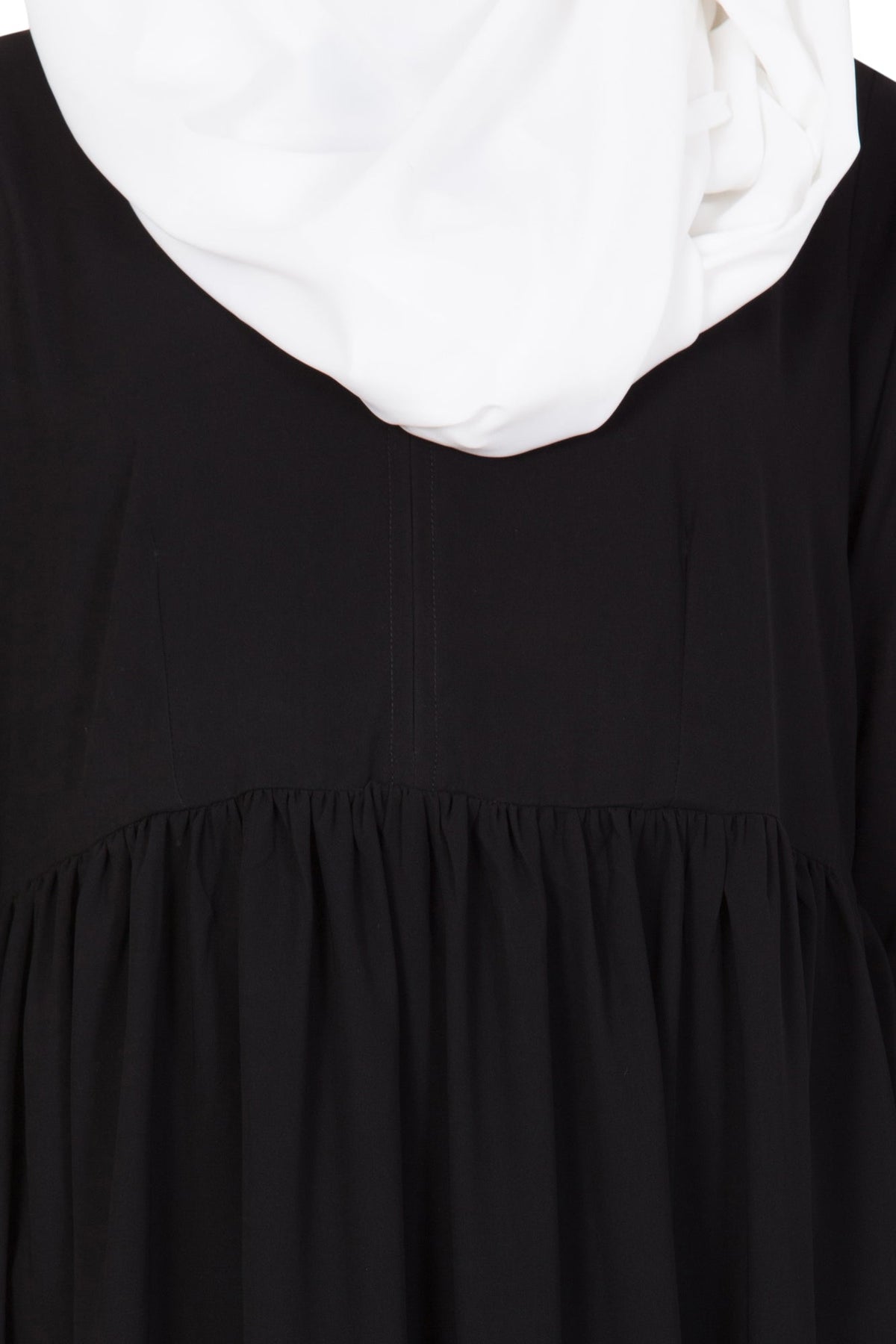 Bashariya Simple Abaya With Gather On Waistline | Grocsy
