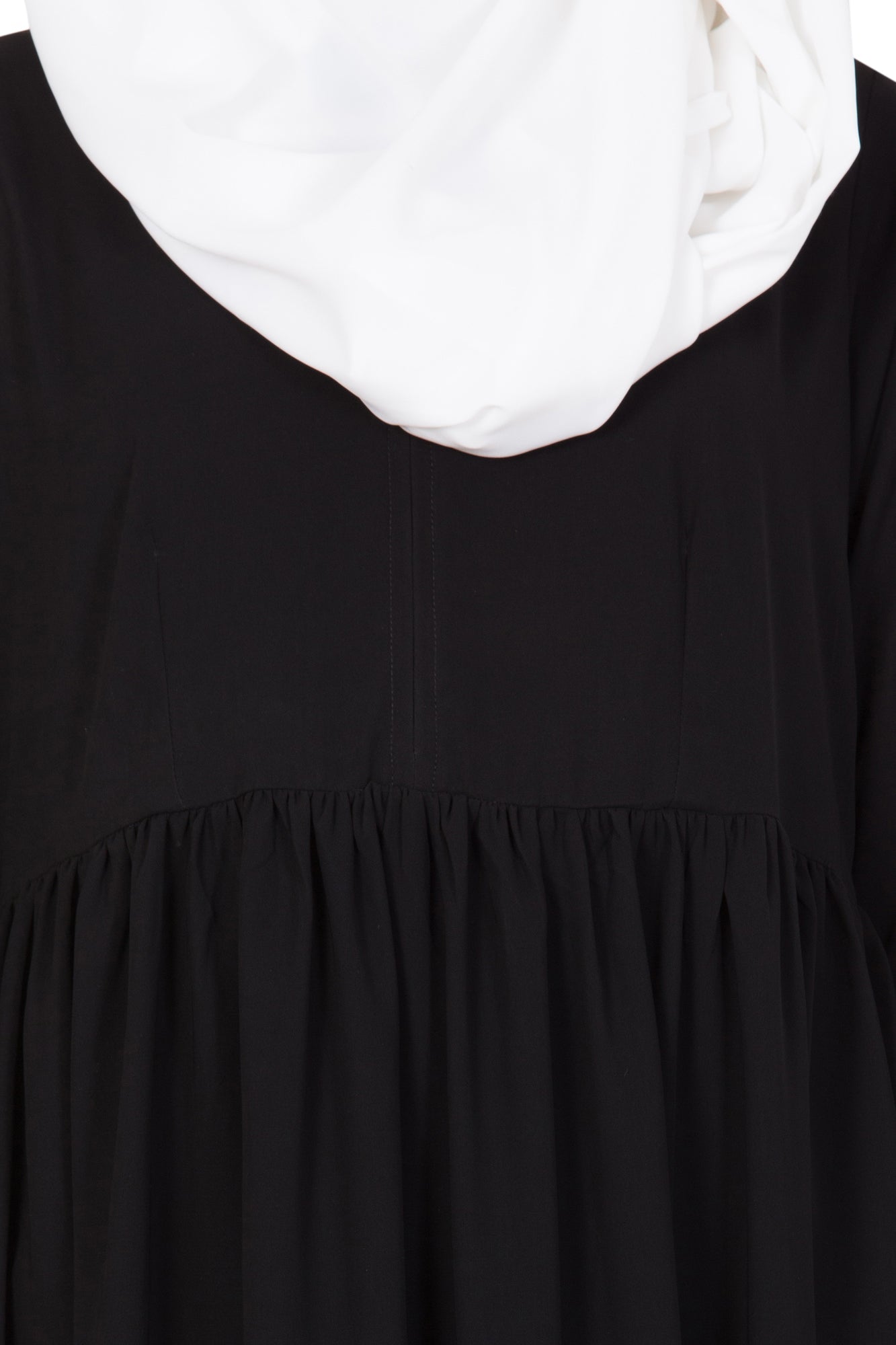 Bashariya Simple Abaya With Gather On Waistline | Grocsy