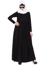 Bashariya Simple Abaya With Gather On Waistline | Grocsy