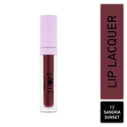 Plum Glassy Glaze Lip Lacquer 3-in-1 Lipstick + Lip Balm + Gloss 12 Sangria Sunset | Grocsy