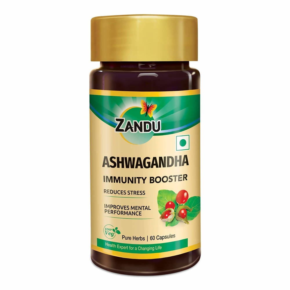 Zandu Ashwagandha Immunity Booster Capsules | Grocsy