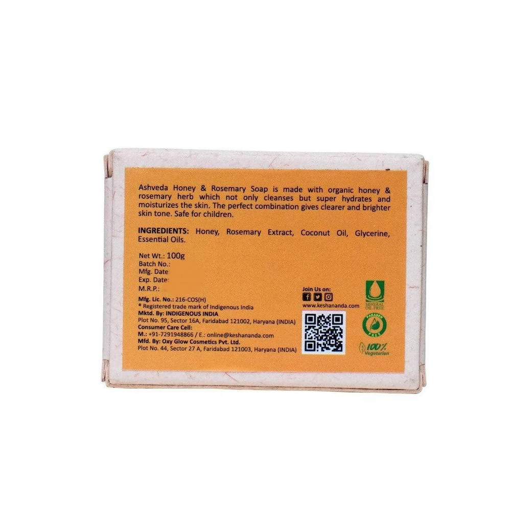 Keshananda Ashveda Honey & Rosemary Soap | Grocsy
