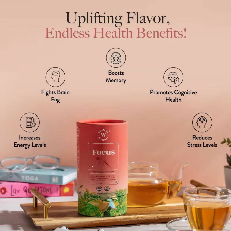 Wellbeing Nutrition Focus Herbal Tea | Grocsy