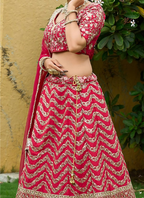 Lehenga Mart Designer Wedding Lehenga Choli For Women - Red | Grocsy