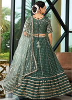 Lehenga Mart Designer Wedding Lehenga Choli For Women - Green | Grocsy