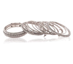 Navratri Ethnic Traditional Silver Plated Oxidized Bangles Set Jewellery for Women/Girls - Wahe Jewels - Swadesiicart
