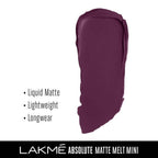 Lakme Absolute Matte Melt Mini Liquid Lip Color - Purple Tourist | Grocsy
