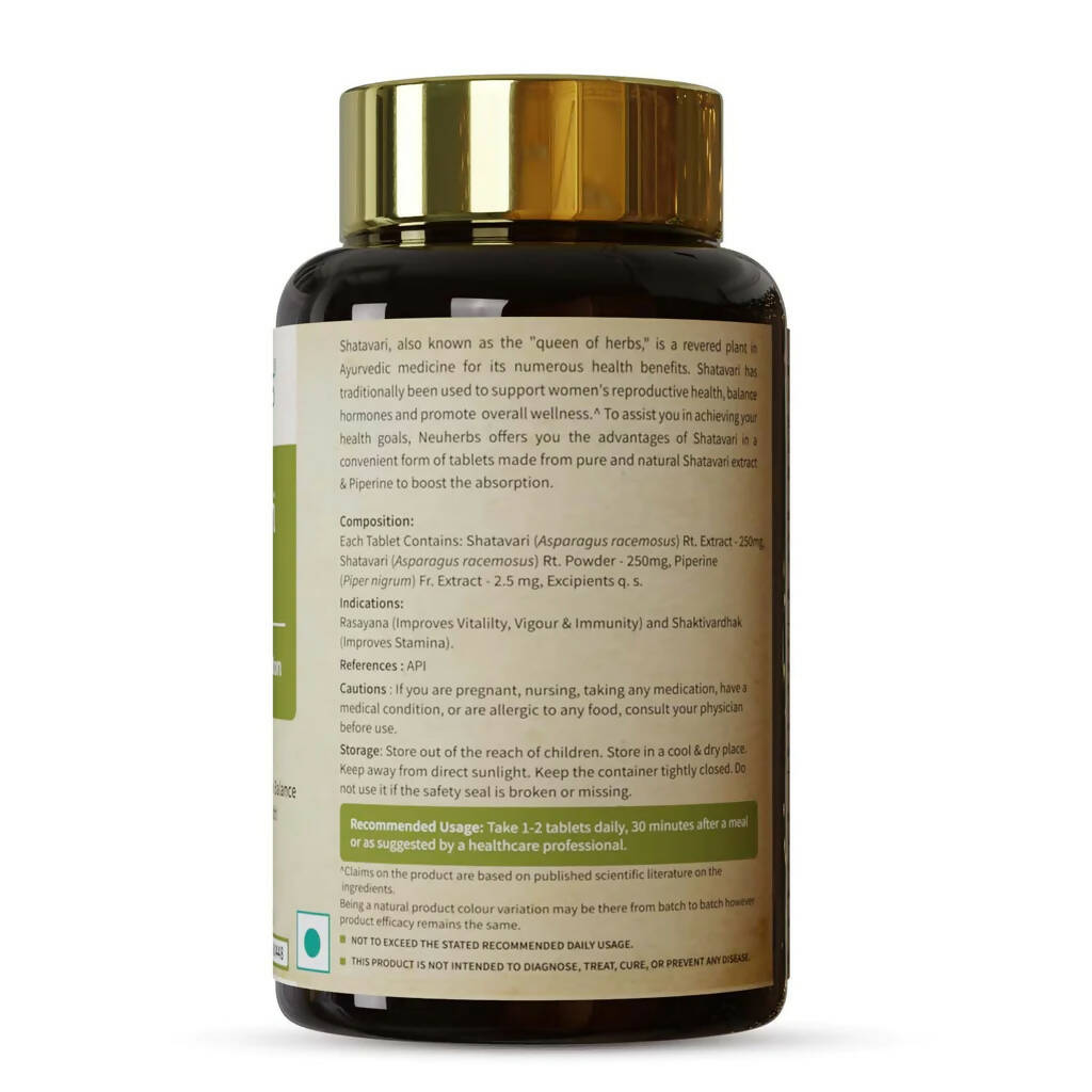Neuherbs Shatavari Tablets for Women | Grocsy