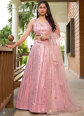 Lehenga Mart Designer Wedding Lehenga Choli For Women - Baby Pink | Grocsy