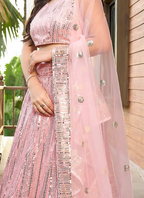 Lehenga Mart Designer Wedding Lehenga Choli For Women - Baby Pink | Grocsy