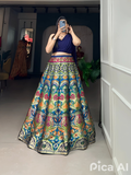 Lehenga Mart Designer Wedding Lehenga Choli For Women - Blue | Grocsy