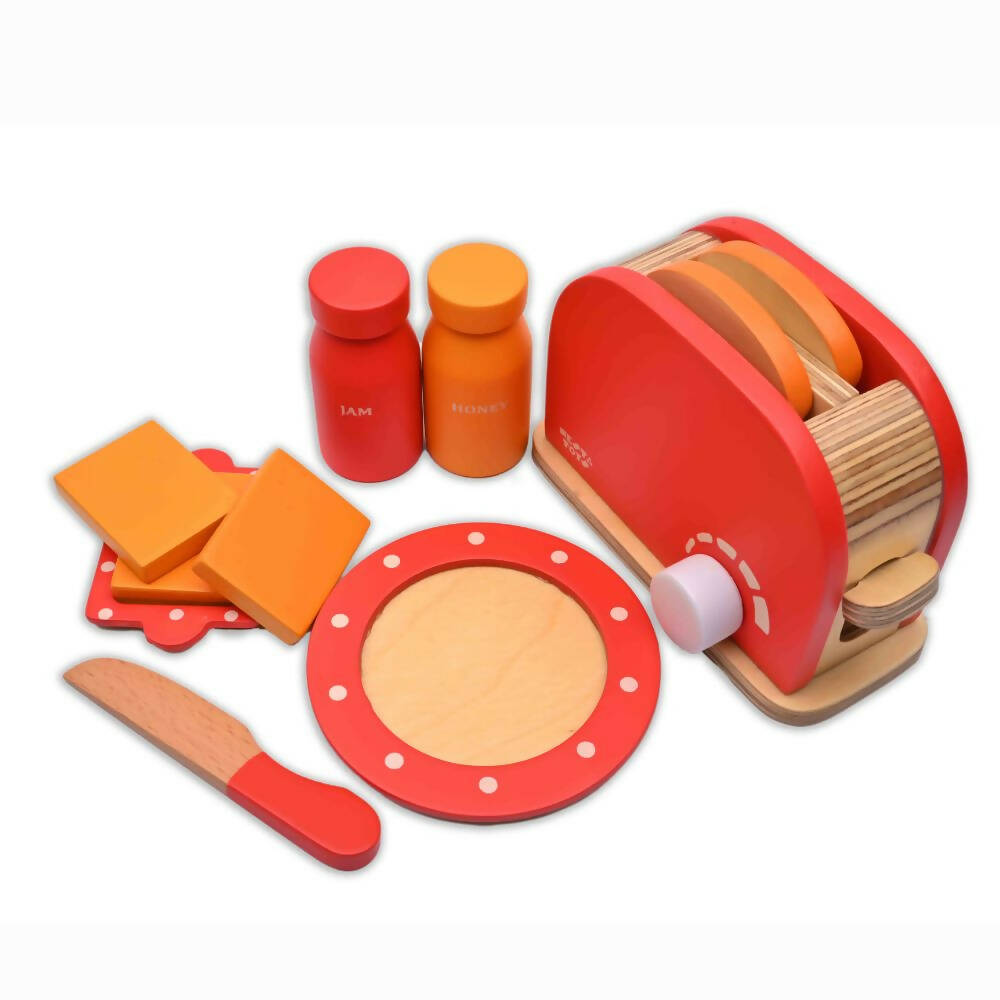 Nesta Toys Bread Pop-up Toaster Toy - Multicolor | Grocsy