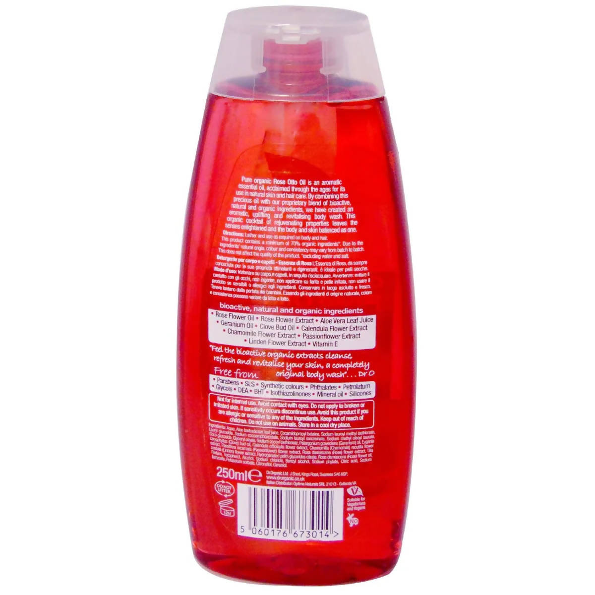 Dr.Organic Rose Otto Body Wash | Grocsy