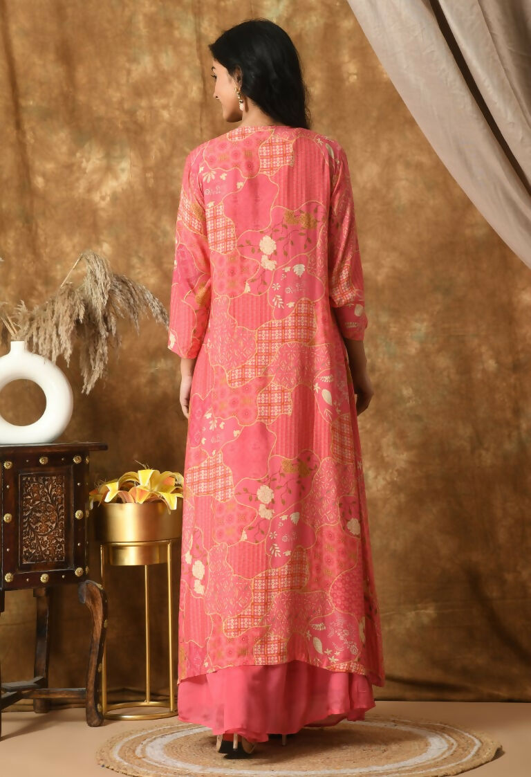 Joban Fashion Pink Maslin Kurta Set | Grocsy