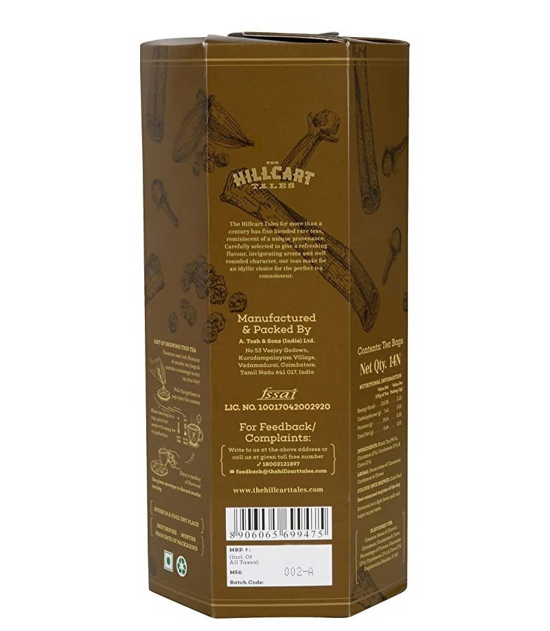 The Hillcart Tales Spice Carnival Black Tea Bags | Grocsy