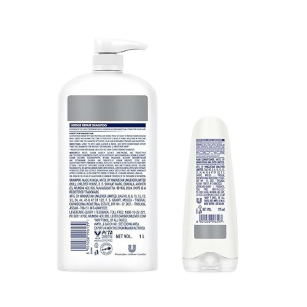 Dove Intense Hair Repair Shampoo & Conditioner Combo | Grocsy