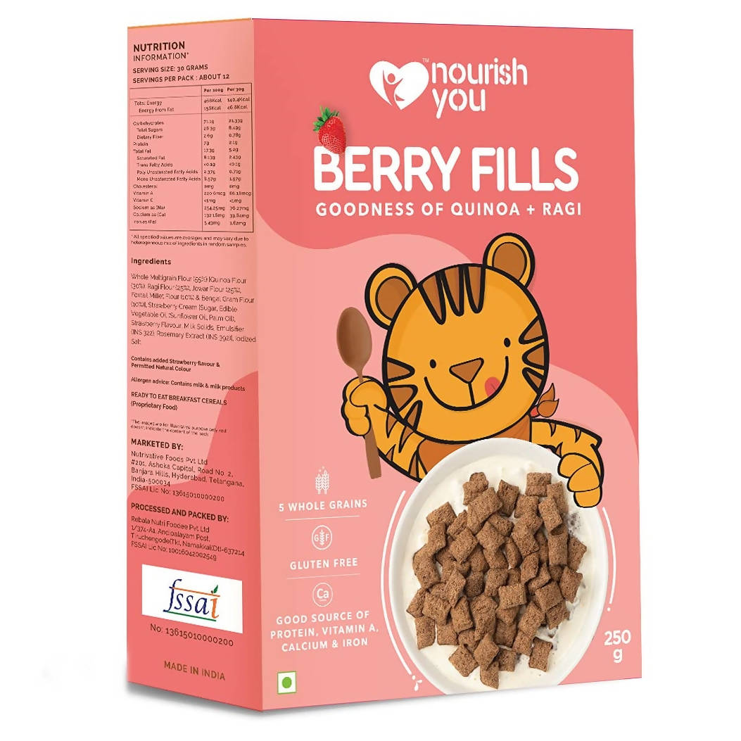 Nourish You Berry Fills Goodness of Quinoa and Ragi | Grocsy