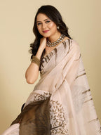 Aastha Fashion Multi Chanderi Cotton Silk Printed Saree | Grocsy