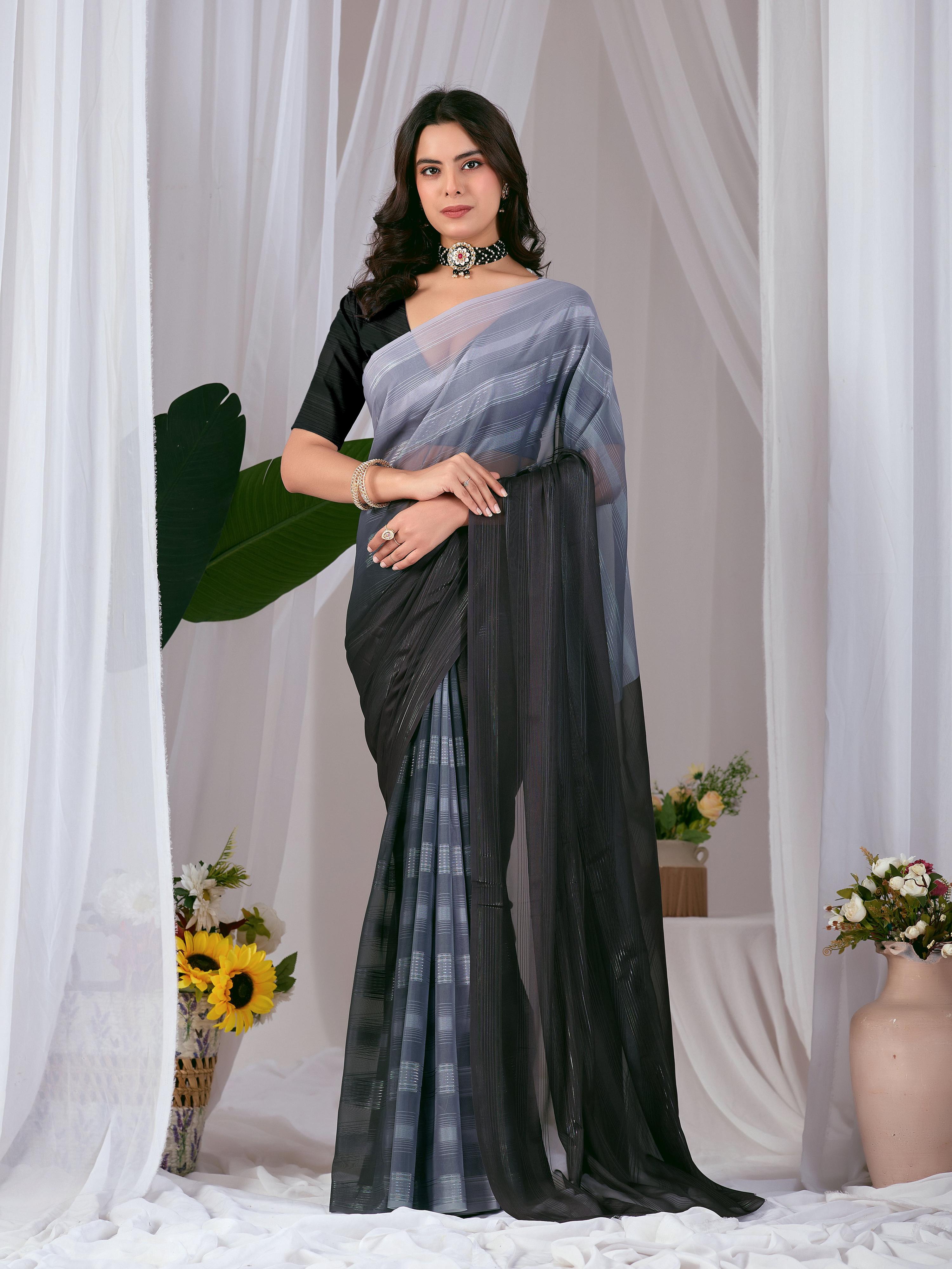 Aastha Fashion Multi Monsoon Printed Saree | Grocsy
