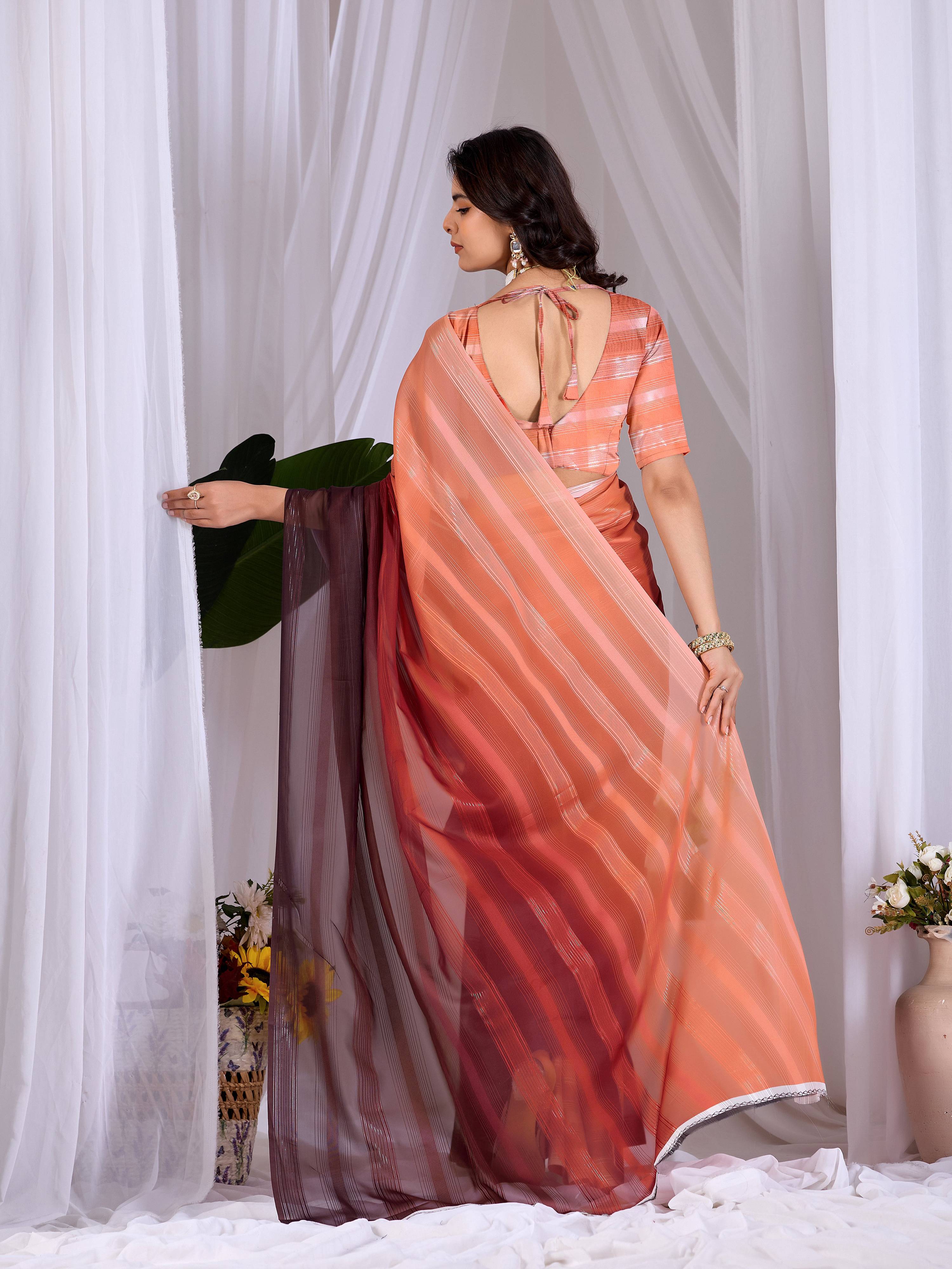 Aastha Fashion Multi Monsoon Printed Saree | Grocsy