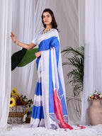Aastha Fashion Multi Soft Satin Georgette Printed Saree | Grocsy