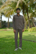 Azure Brown Shacket by Hilo Design | Grocsy