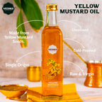 Vediko Origins Yellow Mustard Oil | Grocsy