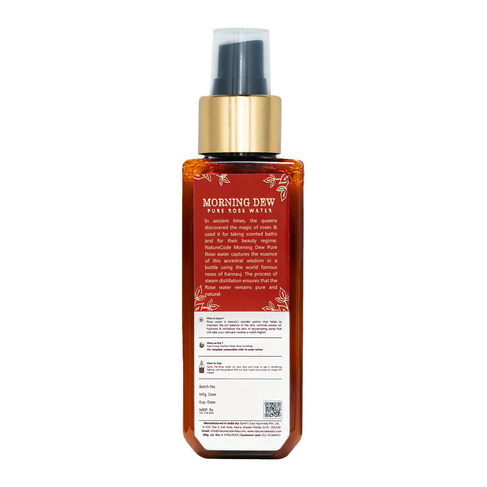 Nature Code Morning Dew Pure Rose Water | Grocsy