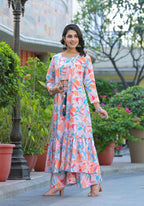 Designer Stylish Off White With Multi Ab Cotton Stitched jacket Style - Anbazaar | Grocsy