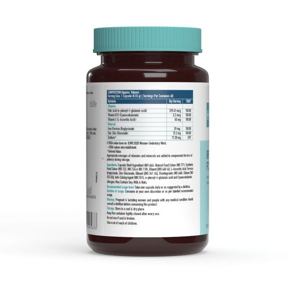HK Vitals Iron and Folic Acid Capsules | Grocsy