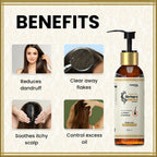 myUpchar Ayurveda KeshArt Bhringraj Anti-Dandruff Shampoo | Grocsy