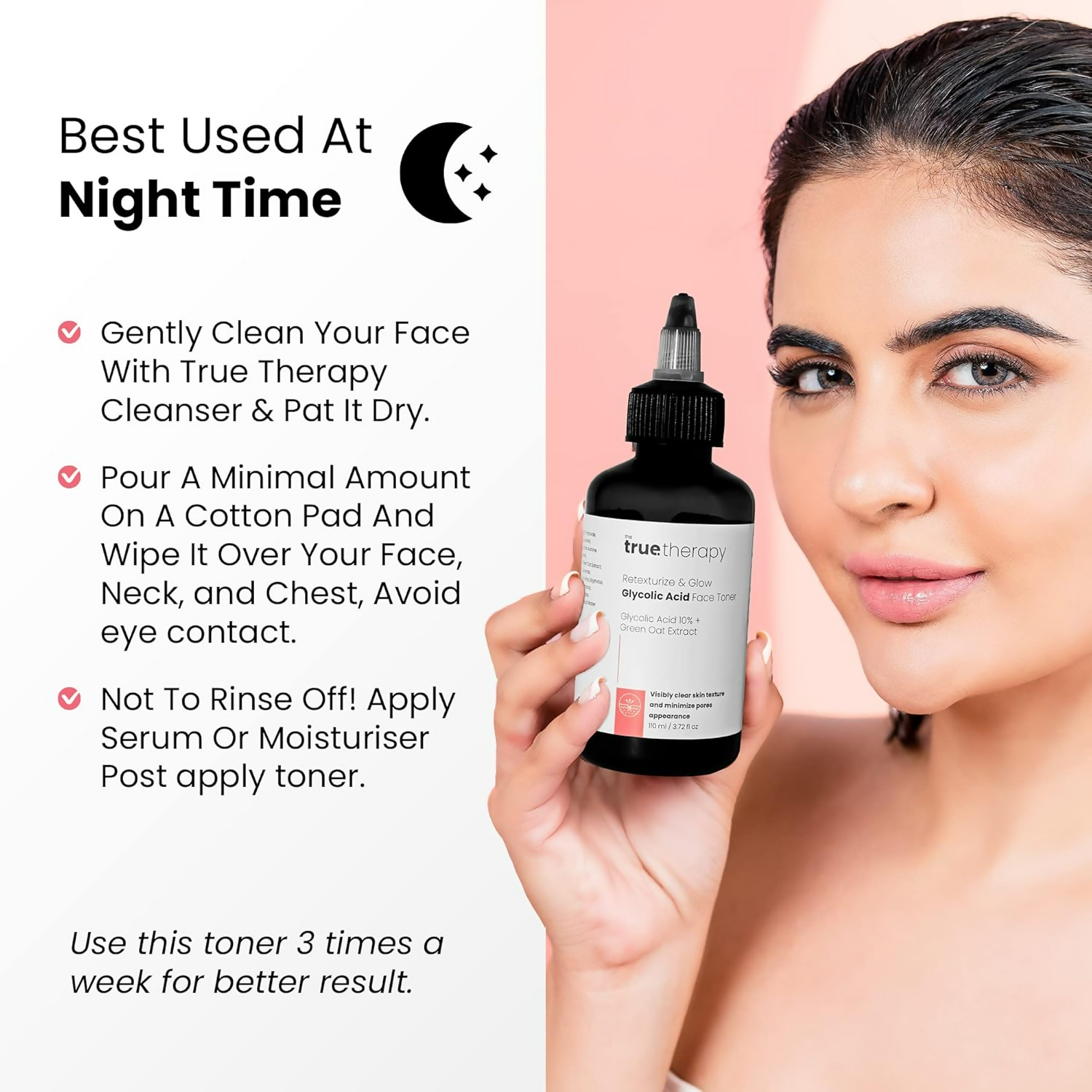 The True Therapy Retexturize 10% Glycolic Acid Toner Face Toner | Grocsy