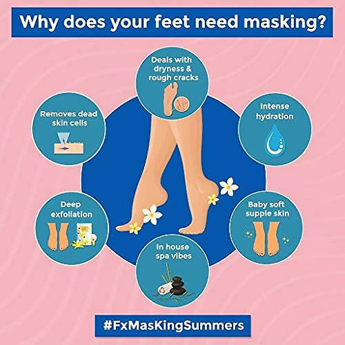 Skin Fx Foot Mask For Nourishing And Smoothening | Grocsy