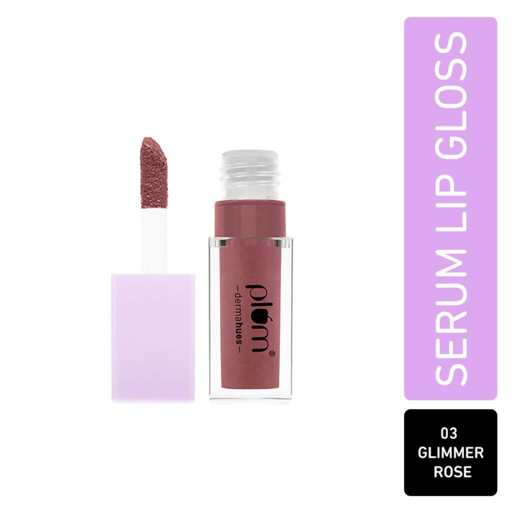 Plum Keep It Glossy Serum Lip Gloss 03 Glimmer Rose | Grocsy