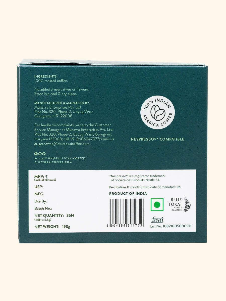 Blue Tokai Dhak Blend Coffee Capsules | Grocsy