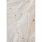 A R Silk Women's Zari Embroidery Pure Tussar Silk Light Golden Dupatta | Grocsy